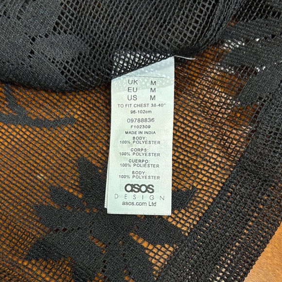 ASOS Black Floral Casual Button Down Shirt - Picture 5 of 11